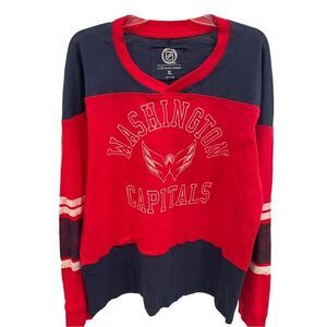 NHL Washington Capitals‎ Men's XL Red Long Sleeve Graphic Shirt